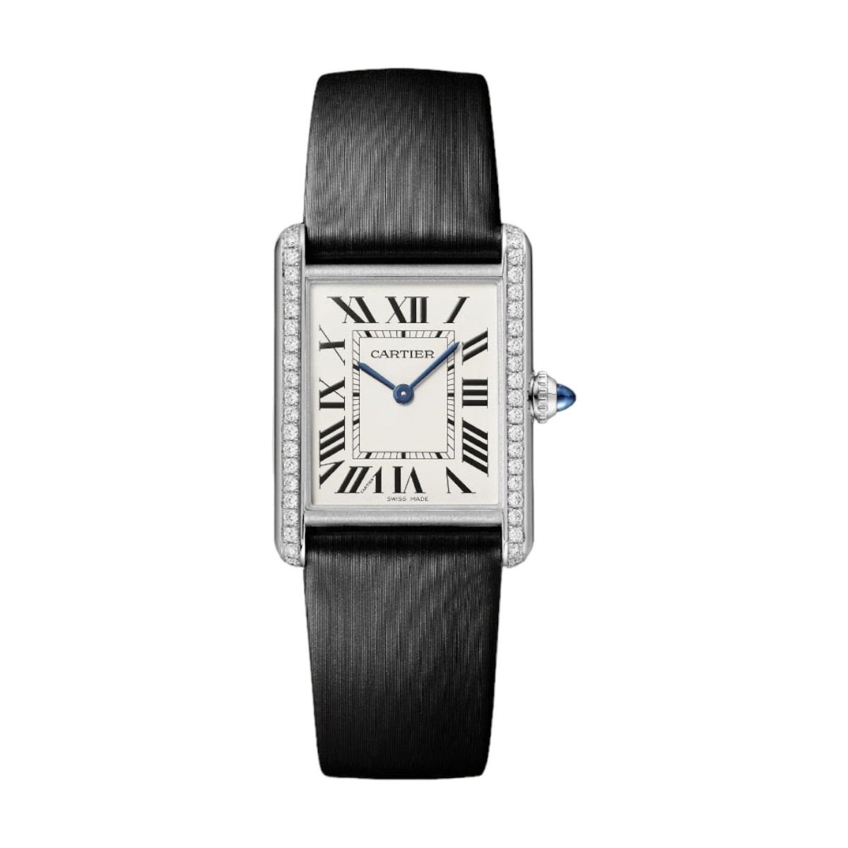 Cartier Tank Must 33.7mm x 25.5mm Women's Watch, Silver Dial