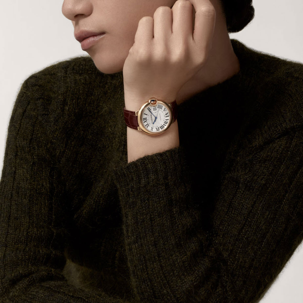 Ballon Bleu de Cartier 36mm Women's Watch, Silver Dial