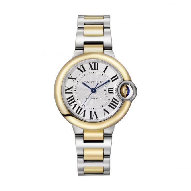 Ballon Bleu de Cartier 33mm Women's Watch, Silver Dial