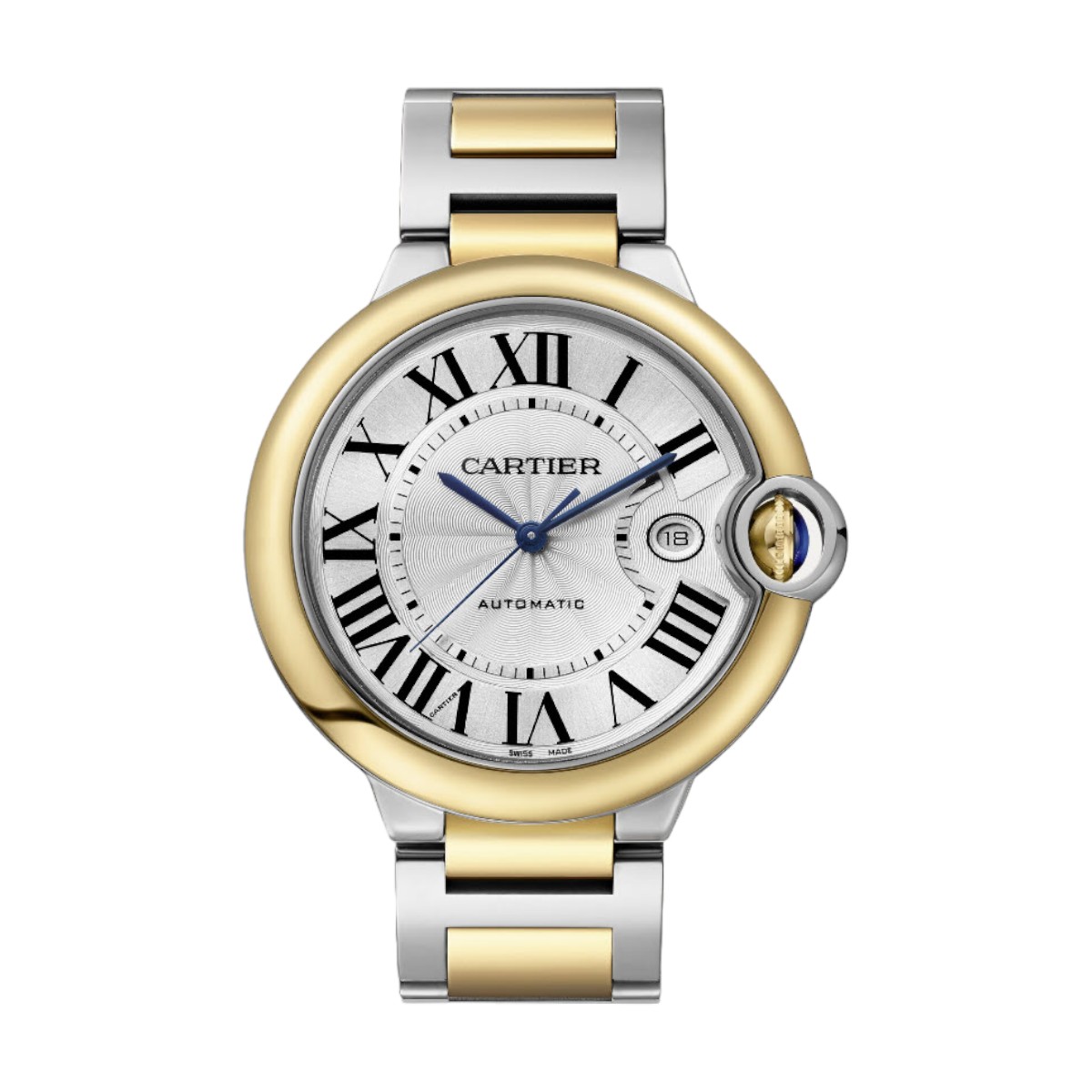 Ballon Bleu De Cartier 42mm Women's Watch, Silver Dial