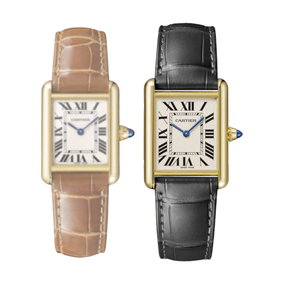 Tank Louis Cartier 33.7mm x 25.5mm Watch, Silvered Dial