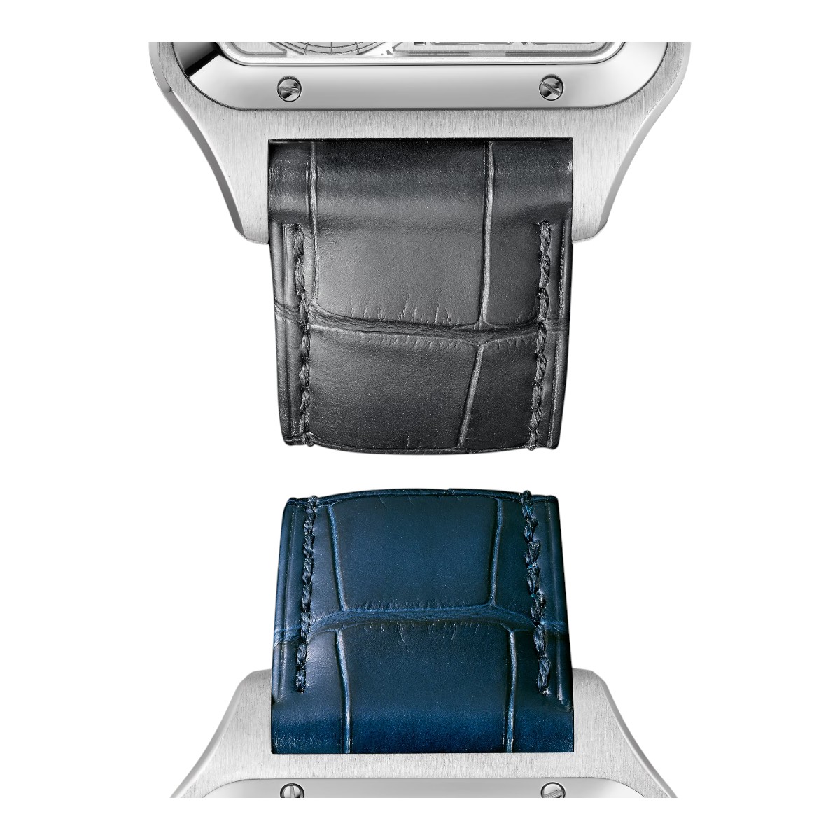 Cartier Santos Dumont Micro Rotor 31mm Watch, Silvered Skeleton Dial