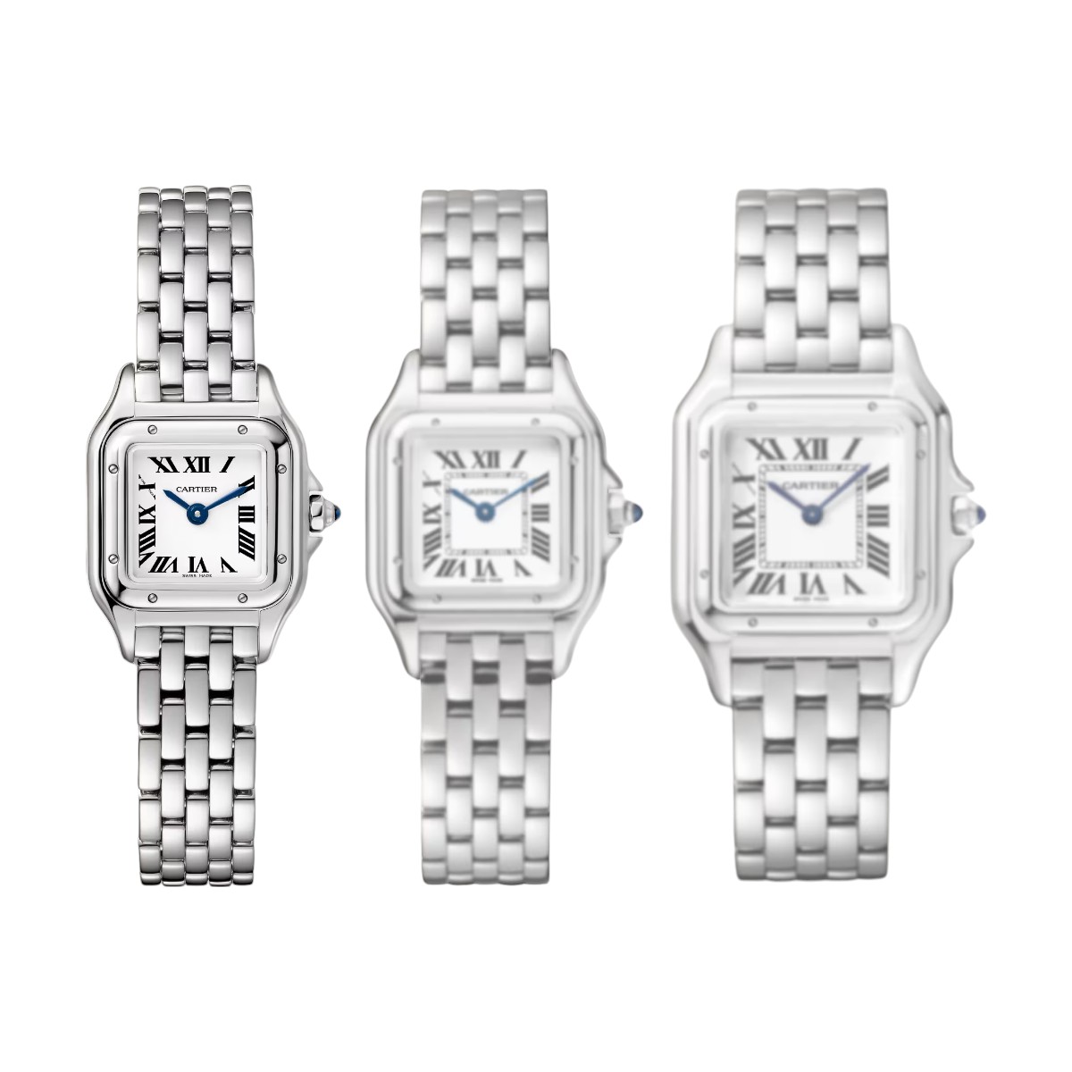 Cartier Panthere 25mm x 19mm Watch, Silver Dial