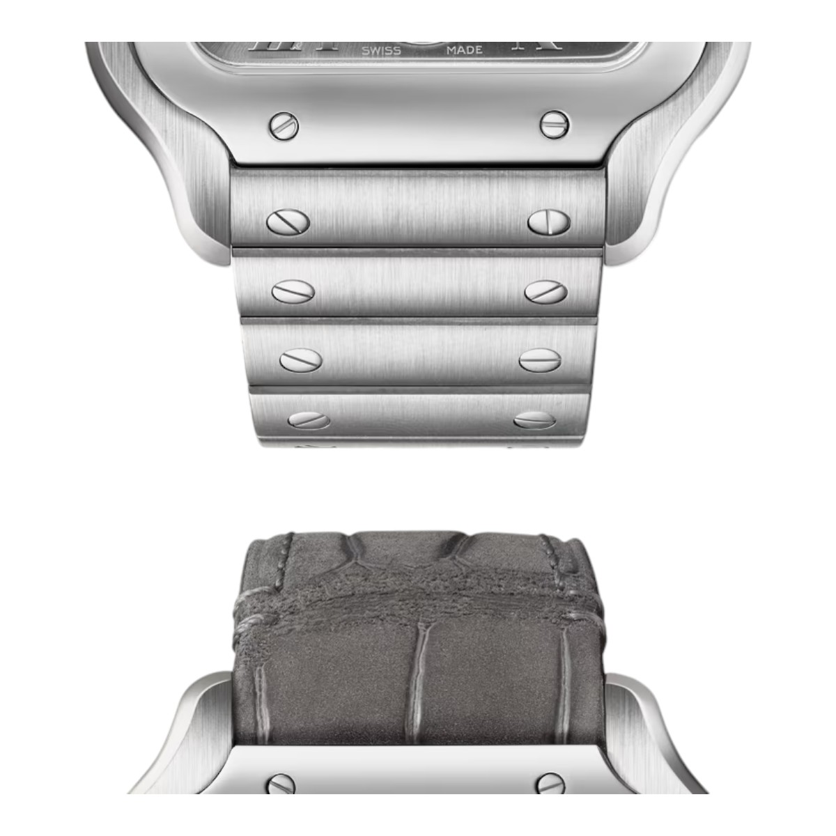 Cartier Santos de Cartier 40.2mm Men's Watch, Gray Dial