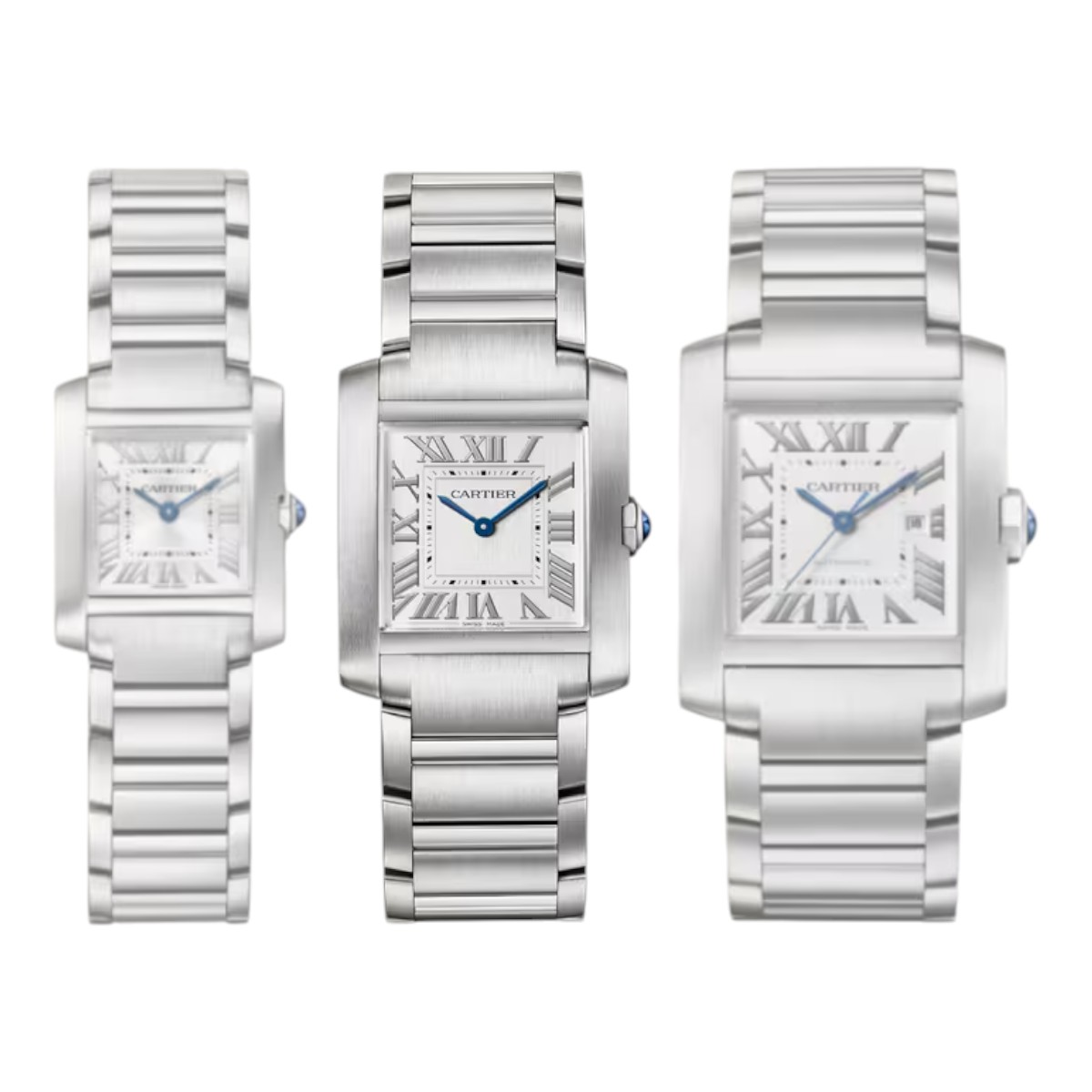 Cartier Tank Francaise 32 x 27mm Women's Watch, Silvered Dial