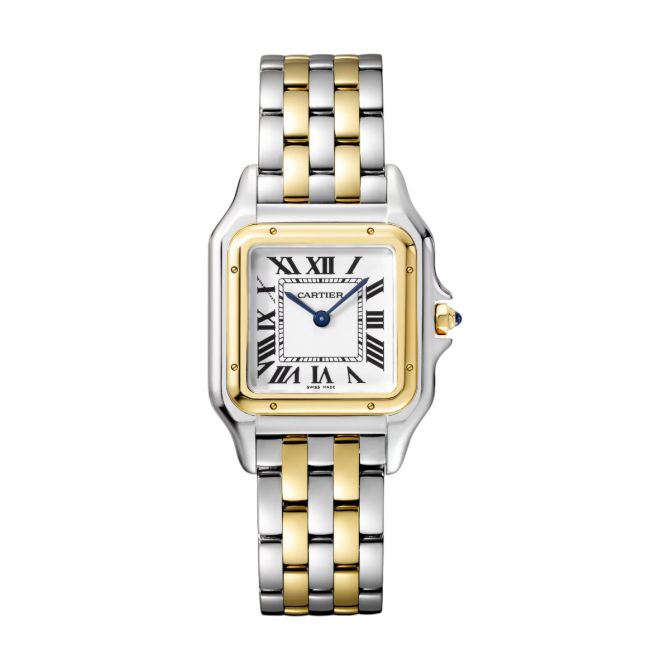 Cartier Panthere 29mm x 37mm Watch, Silvered Dial