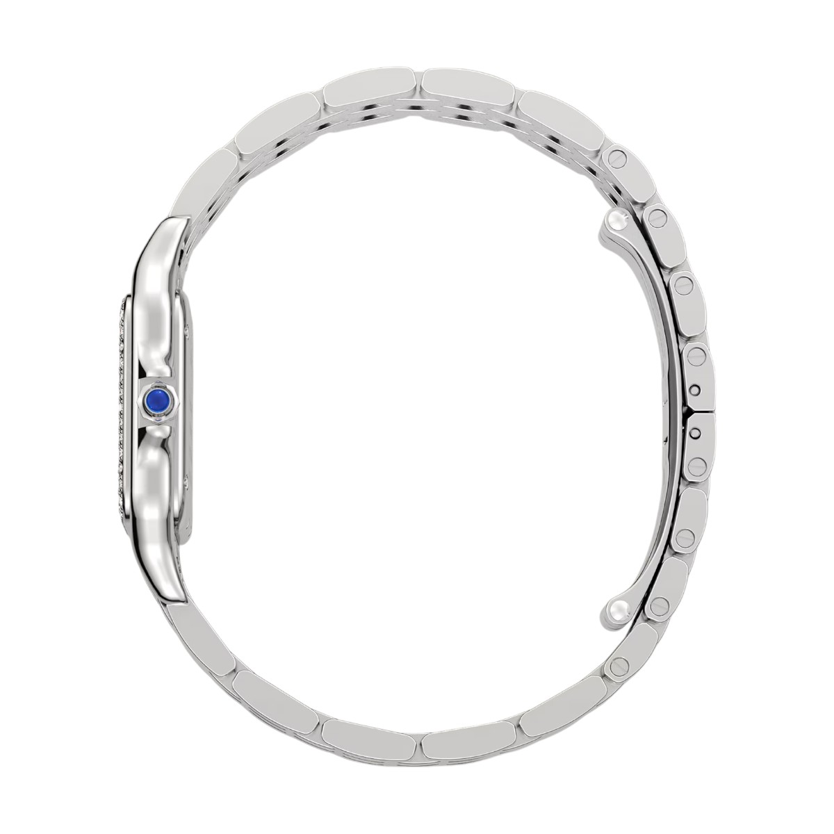 Cartier Panthere 36.5mm x 26.7mm Watch, Silvered Dial