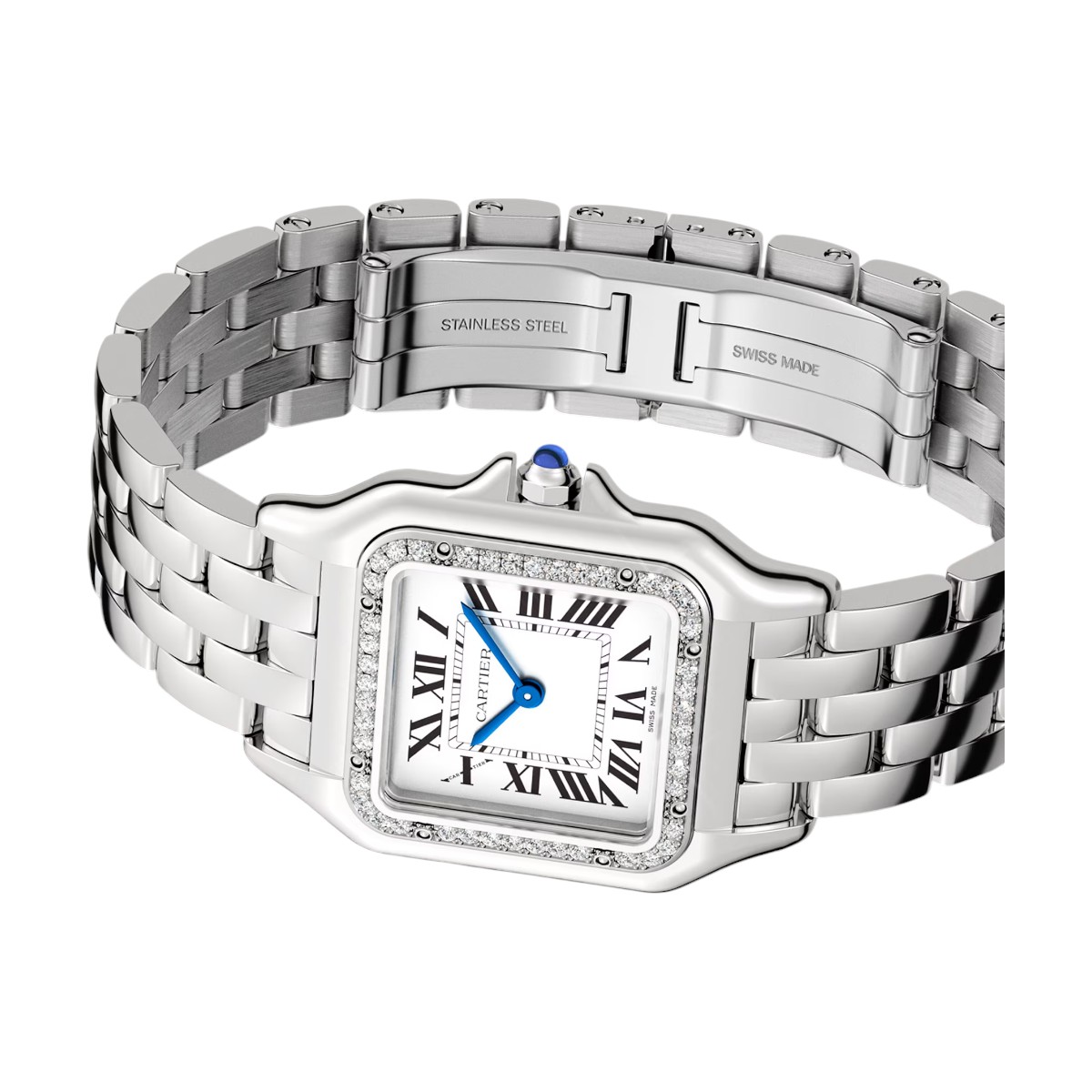 Cartier Panthere 36.5mm x 26.7mm Watch, Silvered Dial