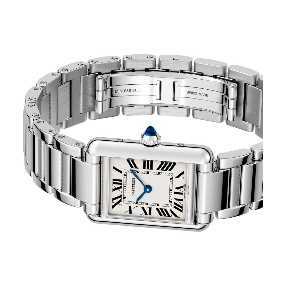 Cartier Tank Must 29.5mm x 22mm Watch, Silvered Dial