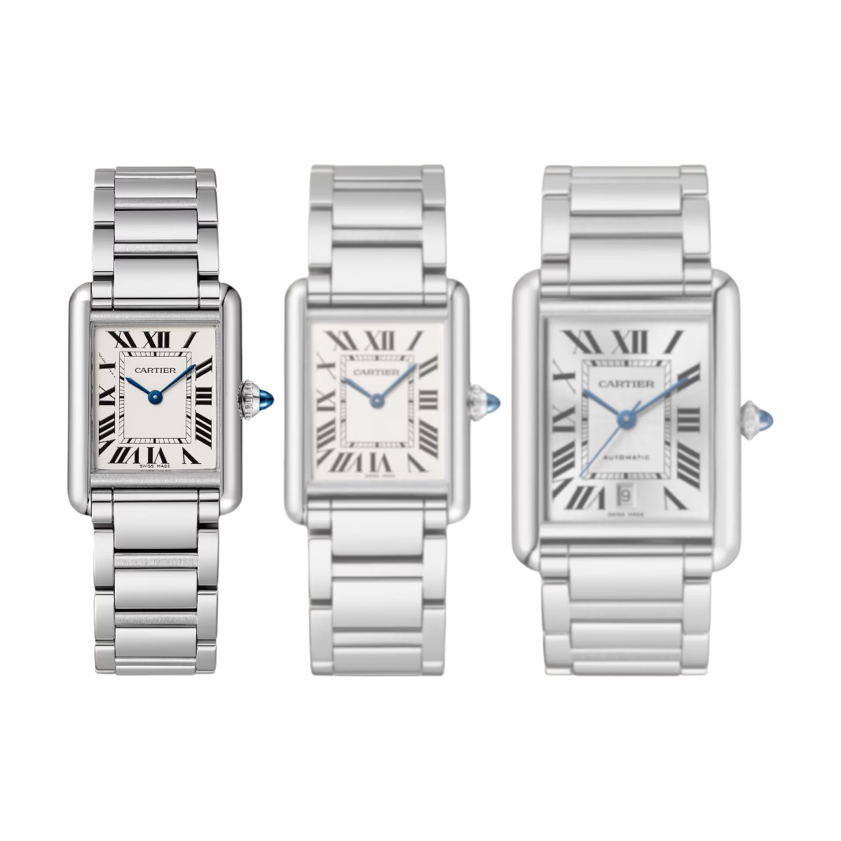 Cartier Tank Must 29.5mm x 22mm Watch, Silvered Dial