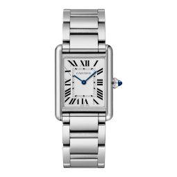 Cartier Tank Must 33.7 x 25.5mm Watch, Silver Dial | WSTA0106