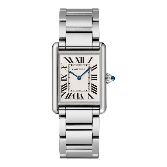 Cartier Tank Must 33.7 x 25.5mm Watch, Silver Dial
