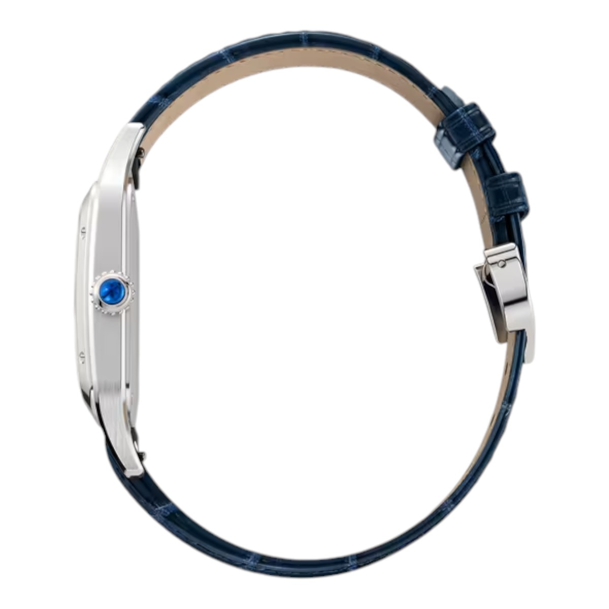 Cartier Santos Dumont 43.5 x 31.4mm Men's Watch, Silver Dial