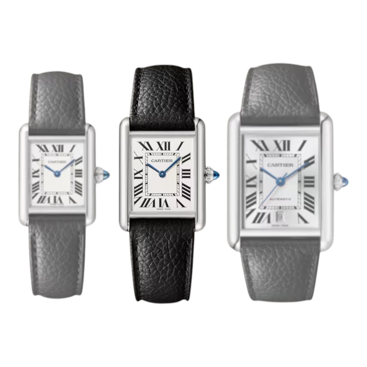 Cartier Tank Must 33.7 x 25.5mm Watch, Silver Dial
