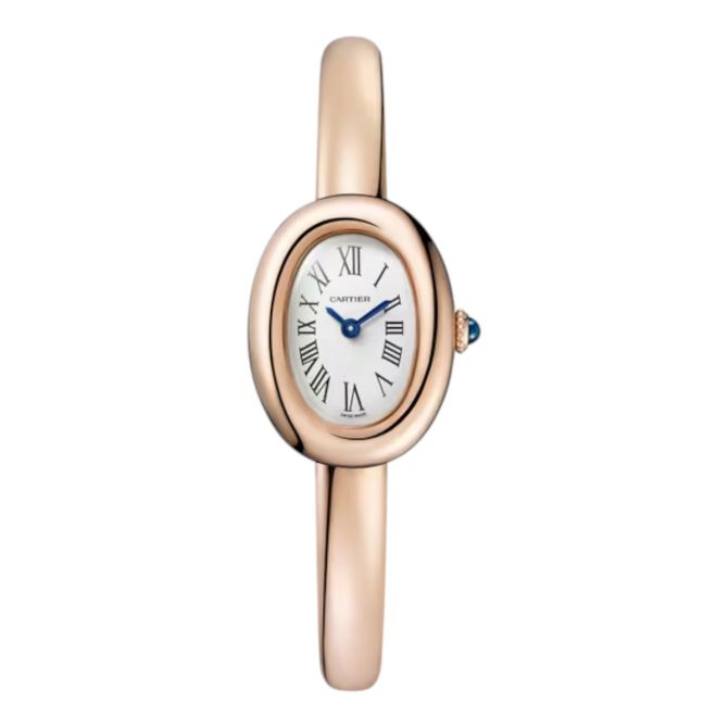Cartier Baignoire 24.6mm x 18.7mm Watch, Silver Dial & Size 16