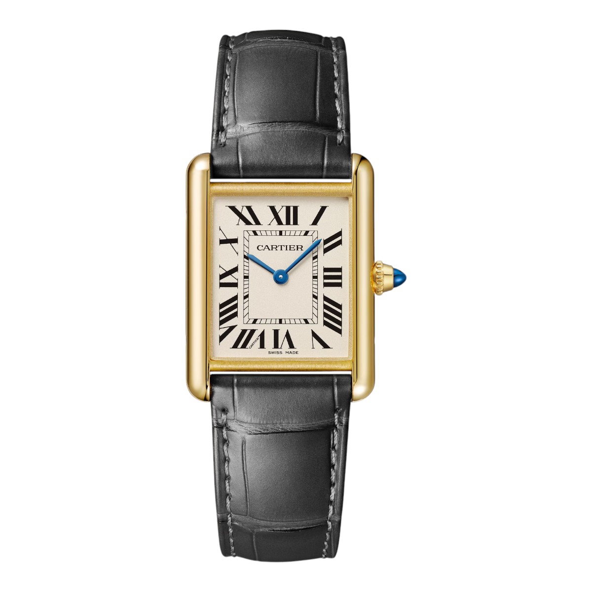 Cartier Tank Louis 33.7mm x 25.5mm Watch, Silver Dial