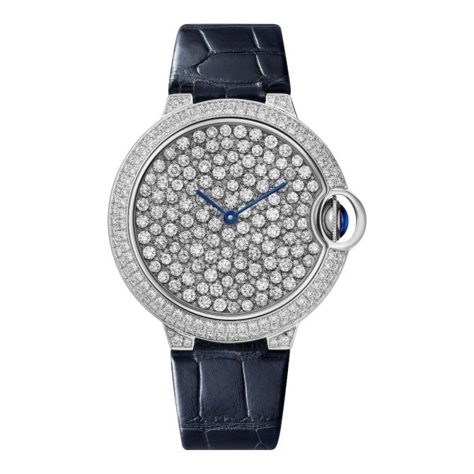 Cartier Ballon Bleu 37mm Watch, Diamond Dial