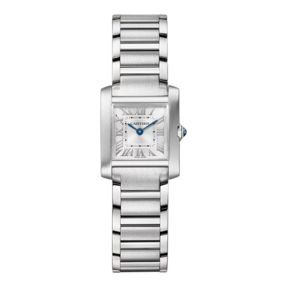 Cartier Tank Francaise 25.7mm x 21.2mm Watch, Silver Dial
