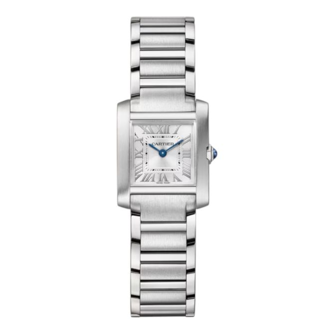 Cartier Tank Francaise 25.7mm x 21.2mm Watch, Silver Dial