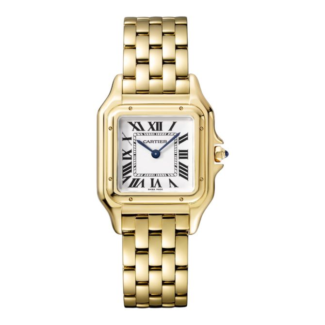 Cartier Panthere 29mm x 37mm Watch, Silvered Dial