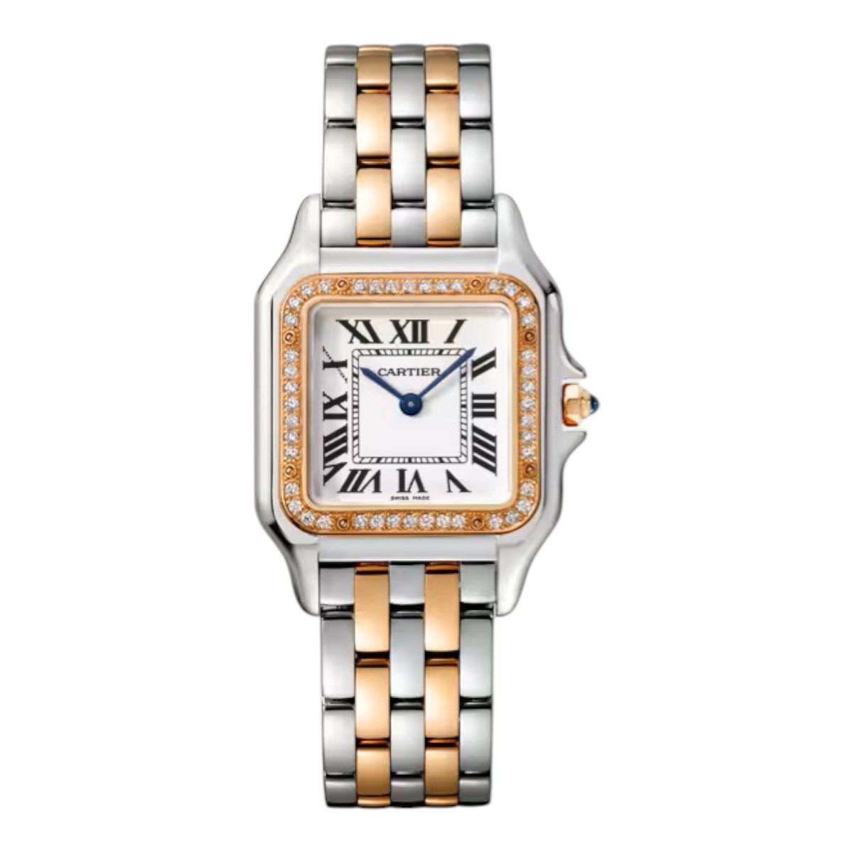 Cartier Panthere 29mm x 37mm Women's Watch, Rose Gold and Silvered Dial