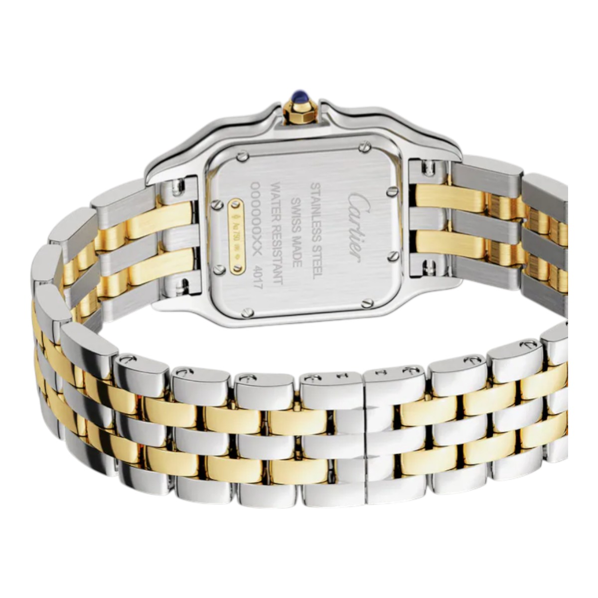 Cartier Panthere 29mm x 37mm Women's Watch, Yellow Gold and Silvered Dial