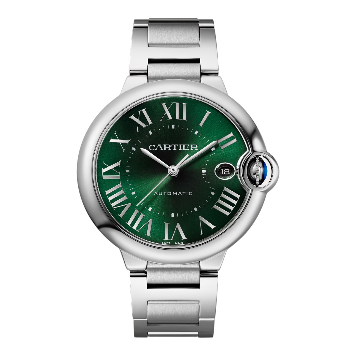 Cartier Ballon Bleu 40mm Watch, Dark Green Dial