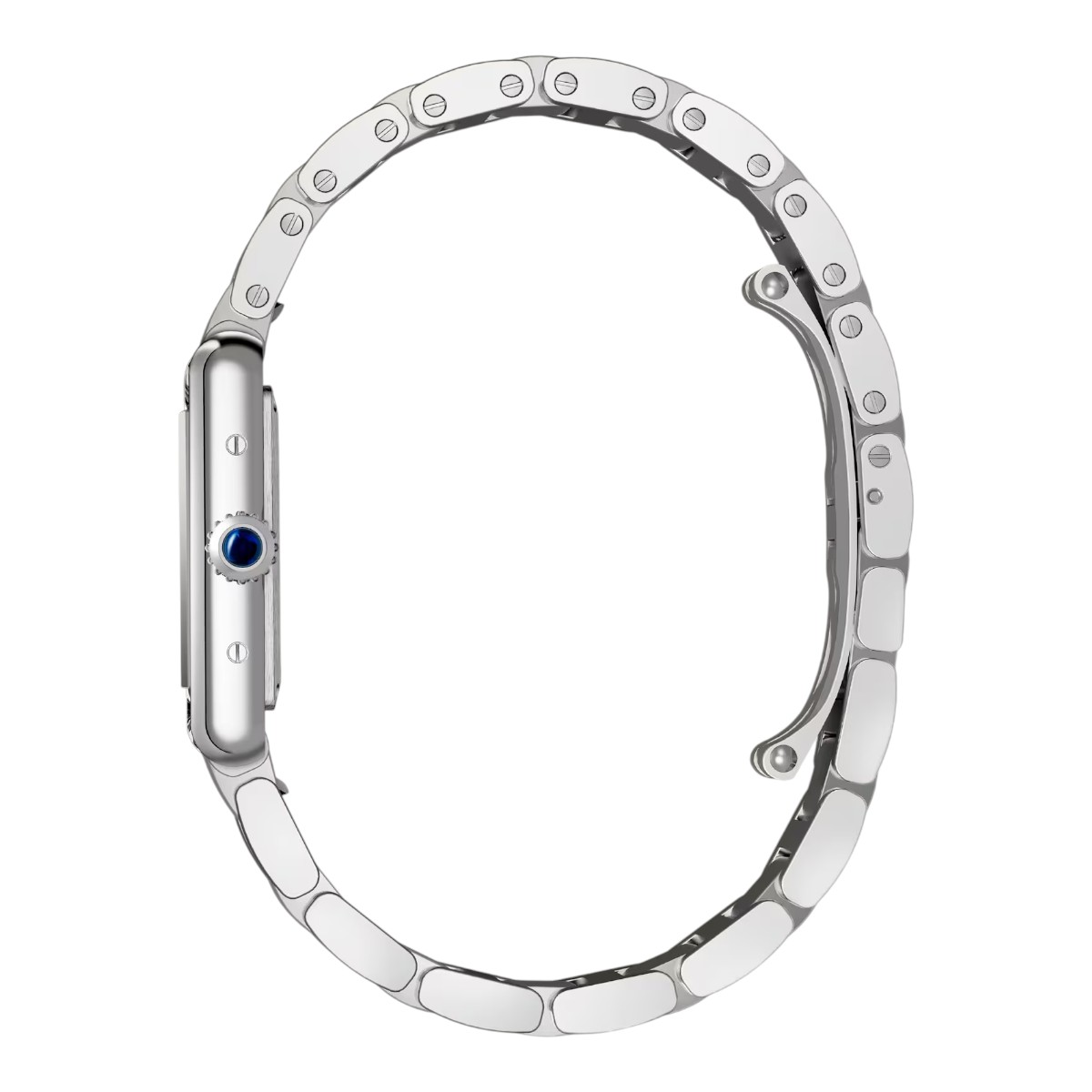 Cartier Must Solarbeat Tank 29.5mm x 22mm Watch, Silvered Dial