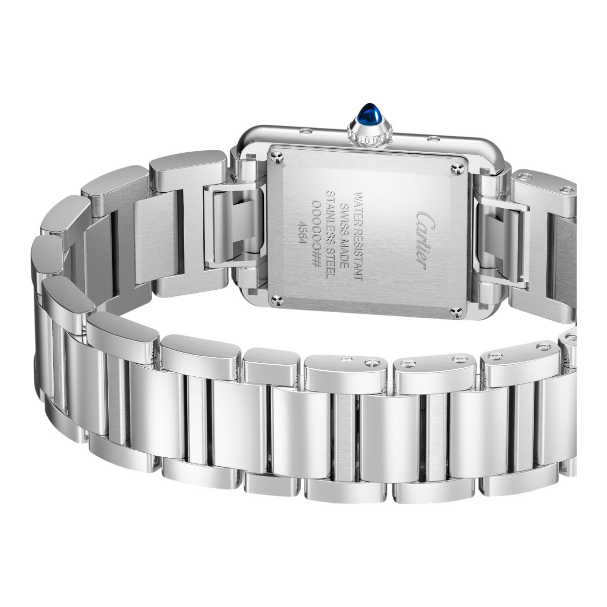 Cartier Must Solarbeat Tank 29.5mm x 22mm Watch, Silvered Dial