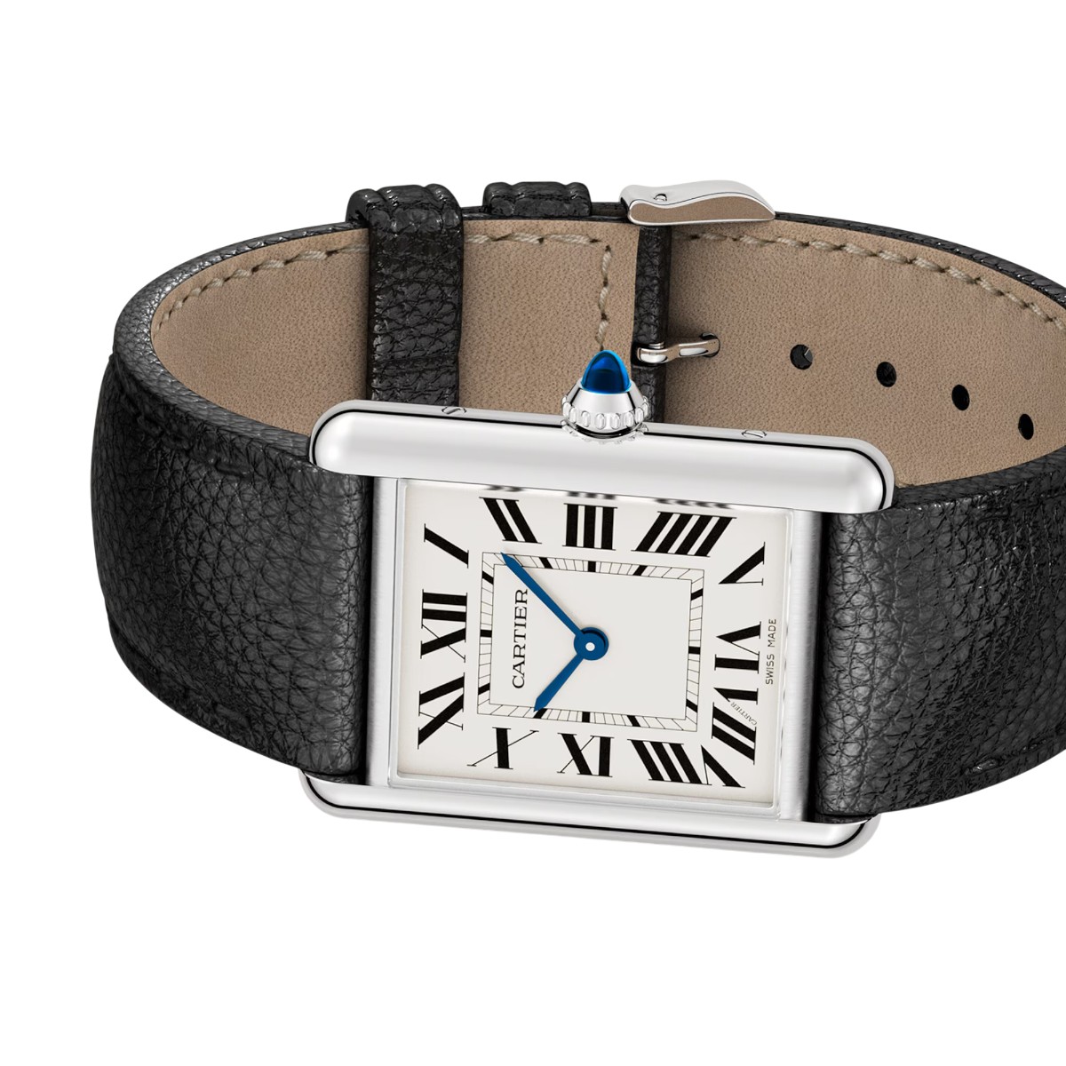 Cartier Tank Must 33.7mm x 25.5mm Watch, Silver Dial