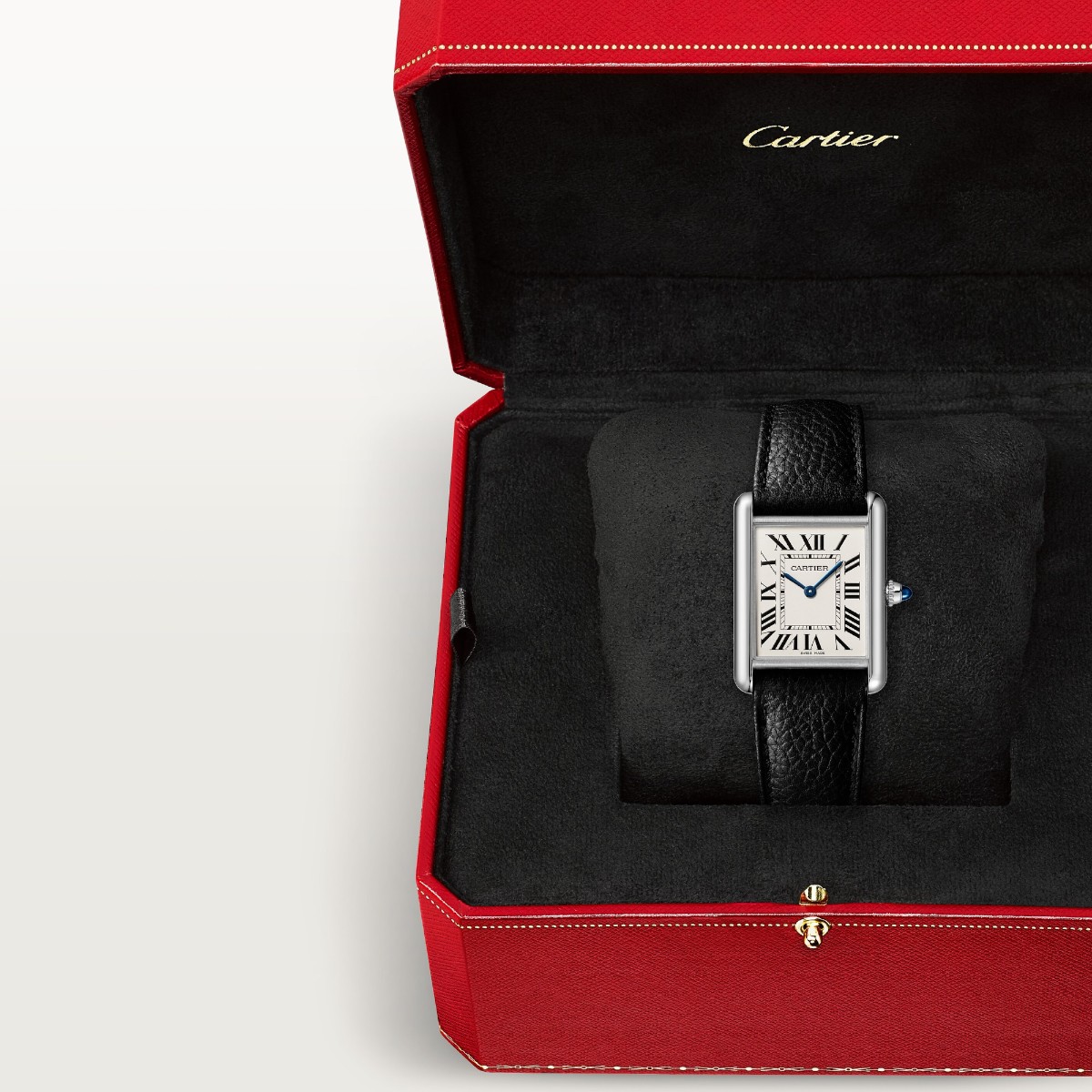 Cartier Tank Must 33.7mm x 25.5mm Watch, Silver Dial
