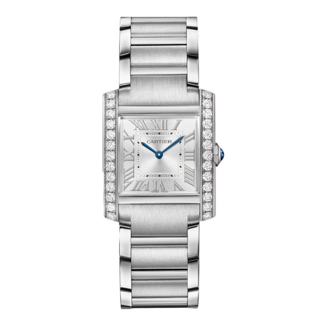 Cartier Tank Francaise 32mmx27mm Watch, Silver Dial