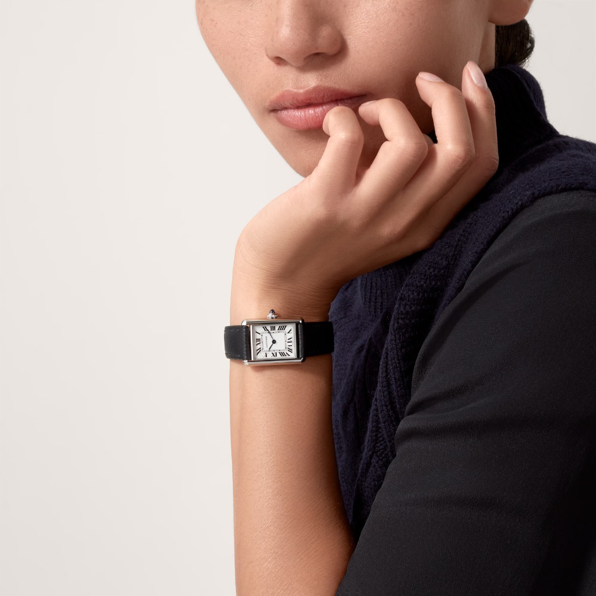 Cartier Tank Must 29.5mm x 22mm Watch, Silver Dial