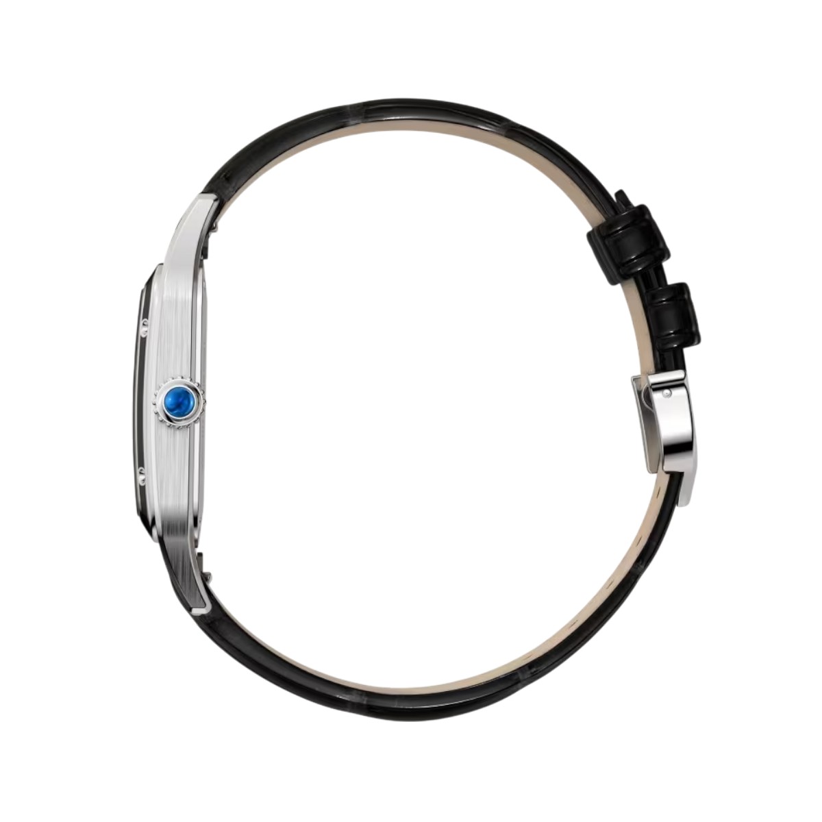 Cartier Santos Dumont 43.5mm x 31.4mm Watch, Black Dial