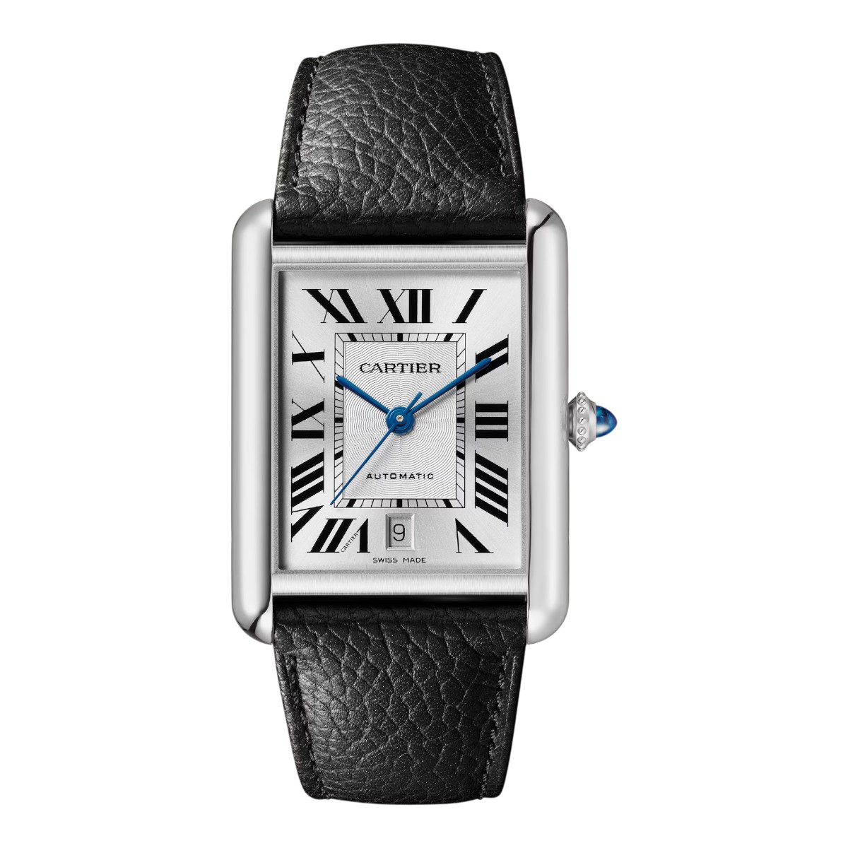 Cartier Tank Must 41mm x 31mm Watch, Silver Flinque Dial