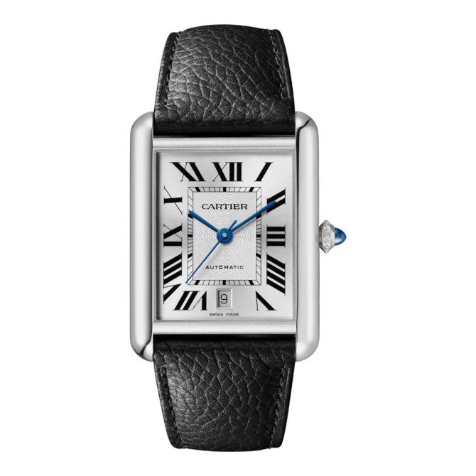 Cartier Tank Must 41mm x 31mm Watch, Silver Flinque Dial