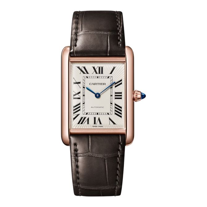 Cartier Tank Louis Cartier 38.1mm x 27.75mm Watch, Stamped Silvered Dial