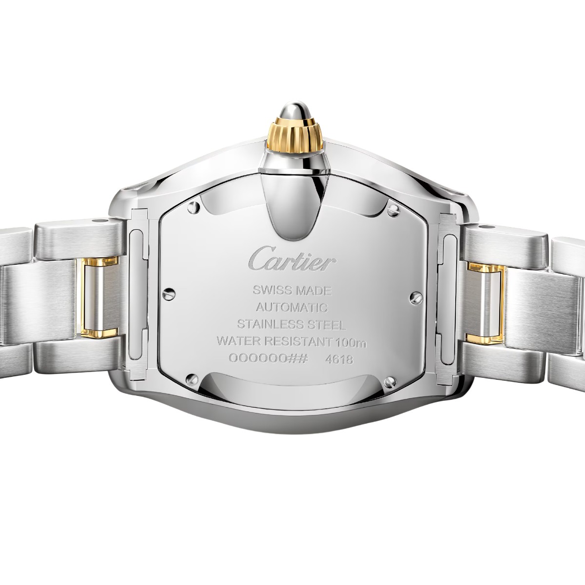 Cartier Roadster 42.5mm x 34.9mm Men's Watch, White Dial