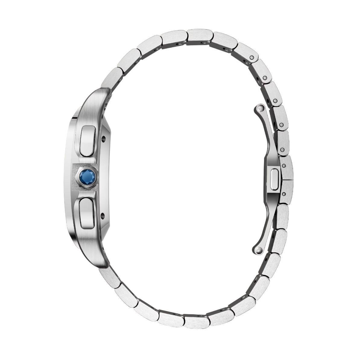 Cartier Santos 47.5mm x 37.7mm Men's Watch, White Dial