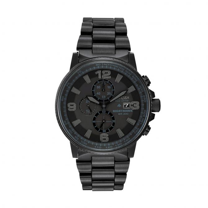 Citizen Nighthawk 42mm Men's Watch, Black Dial