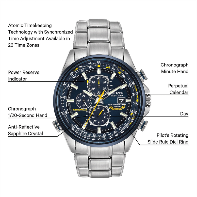 Citizen Blue Angels Edition World Chronograph Men's Watch