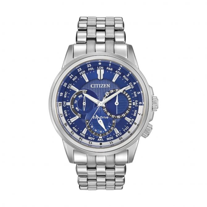 Citizen Calendrier 44mm Men's Watch, Blue Dial