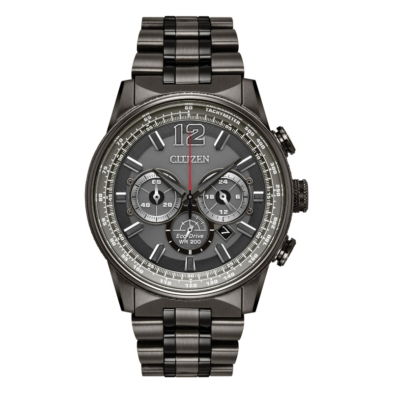 Citizen Nighthawk Charcoal Steel 43mm Watch