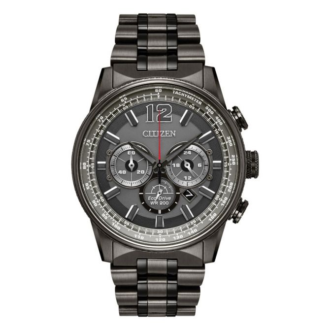 Citizen Nighthawk Charcoal Steel 43mm Watch