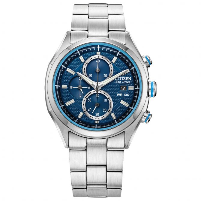 Citizen Drive 41mm Men's Watch, Navy Blue and Turquoise Dial