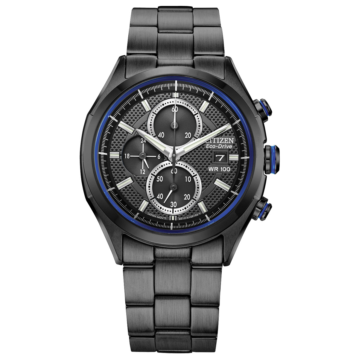 Citizen Drive 41mm Men's Watch, Black, Blue and Silver Dial