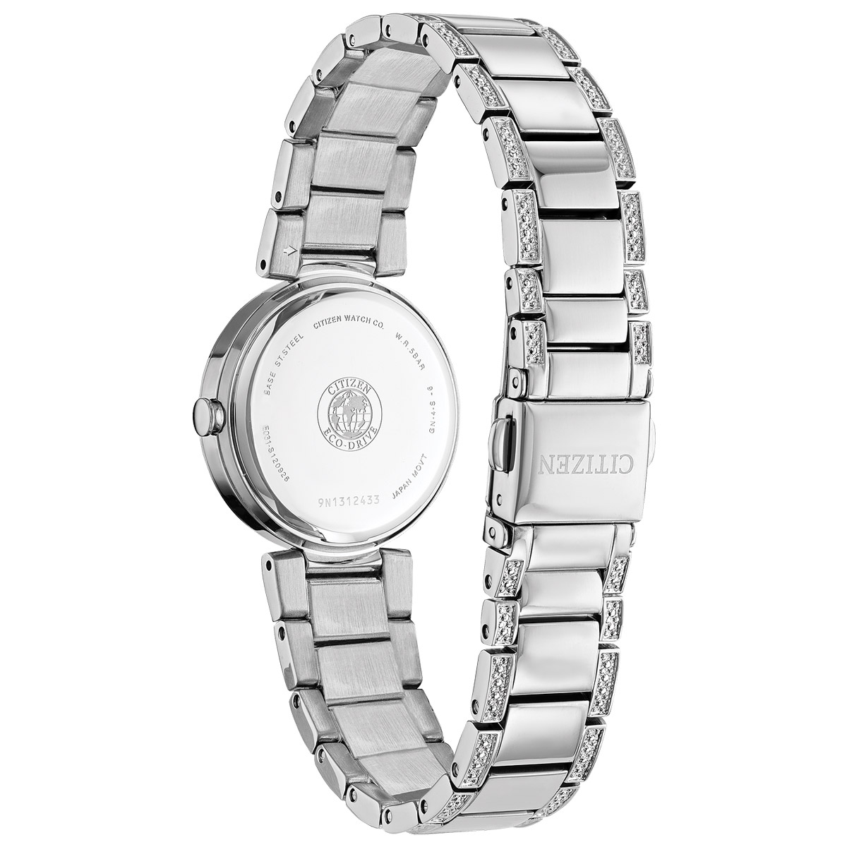 Citizen Silhouette Crystal 28mm Watch, Blue Mother of Pearl Dial