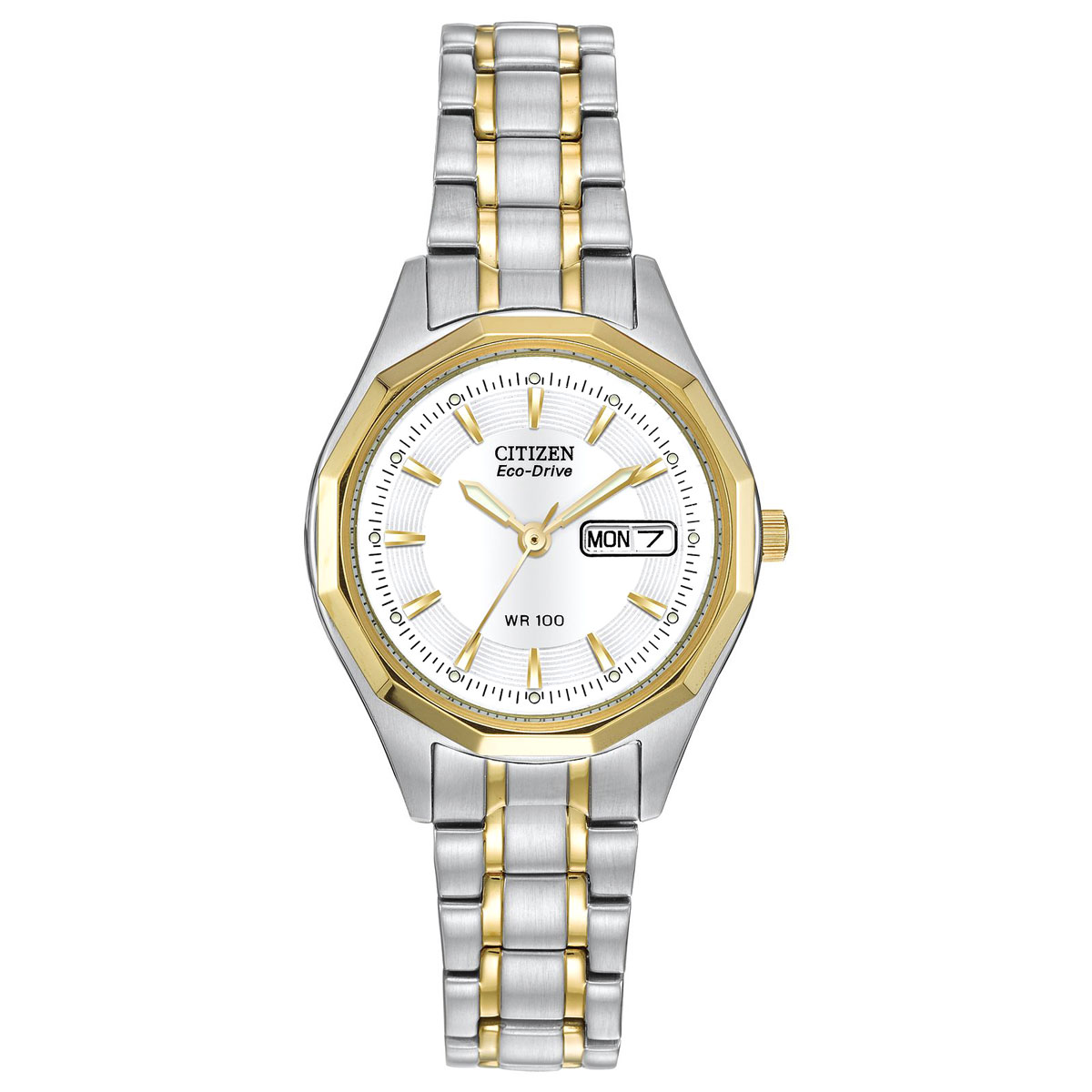 Citizen Corso 27mm Women's Watch, White and Gold Tone Dial