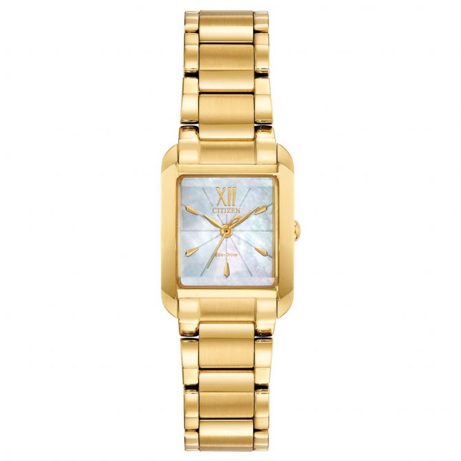 Citizen Bianca 22mm Women's Watch, Light White Mother of Pearl Dial