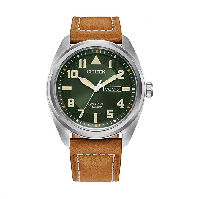 Citizen Avion 42mm Men's Watch, Green Dial